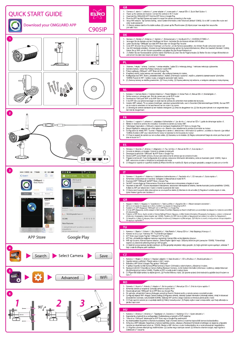 First page image of the manual for C905IP
