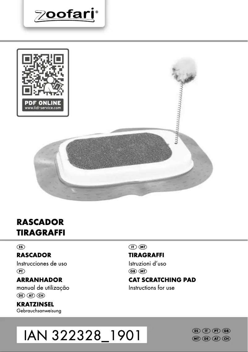 First page image of the manual for IAN 322328