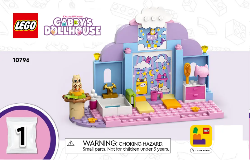 First page image of the manual for Gabby's Dollhouse 10796