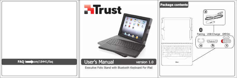 Page 1 of the manual User Manual Trust 18455