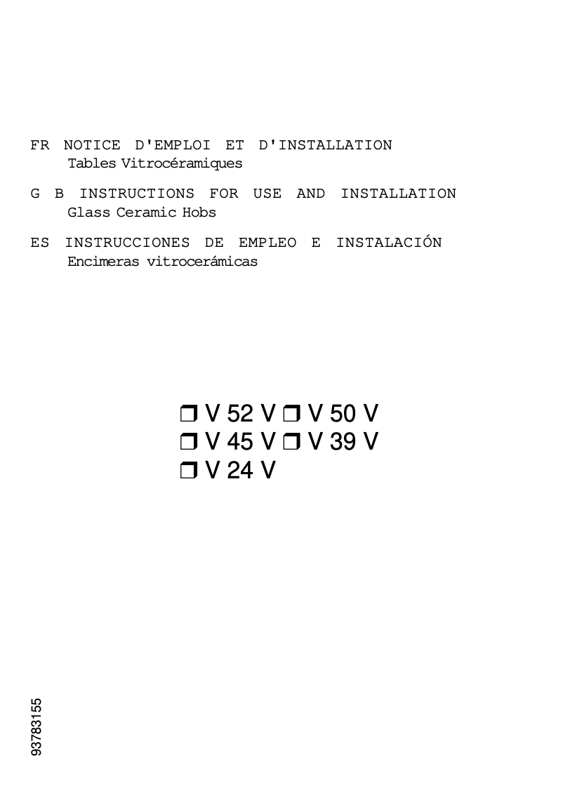 First page image of the manual for V 24 VPN