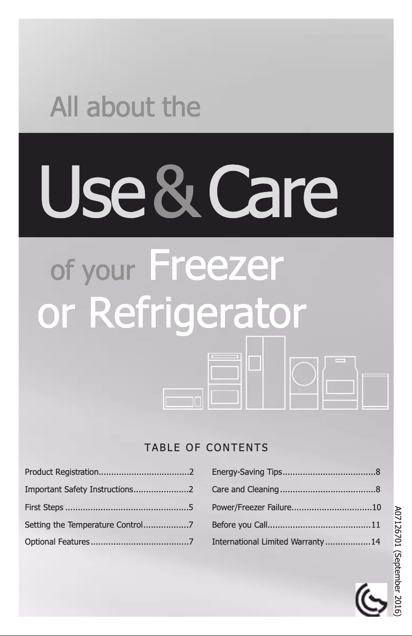 Page 1 of the manual User Manual White-Westinghouse MUFF17VLQW