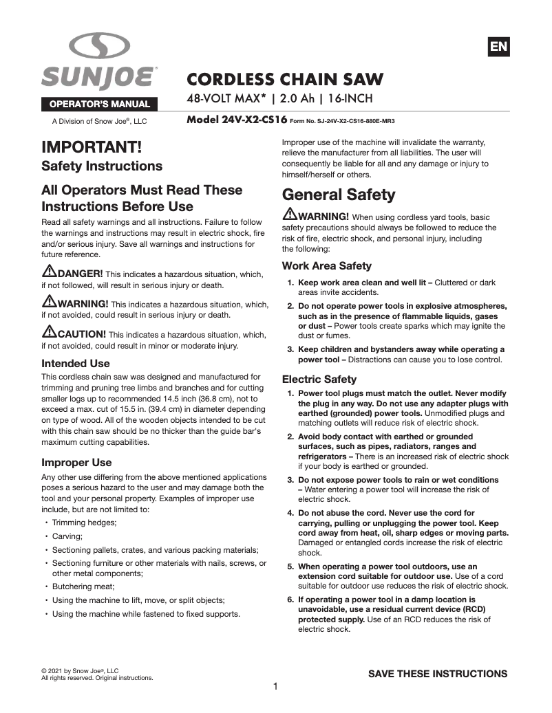 First page image of the manual for 24V-X2-CS16
