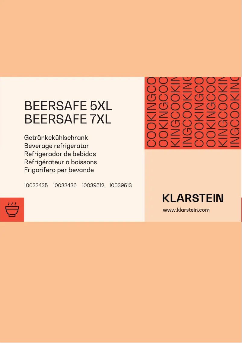 First page image of the manual for Beersafe 5XL