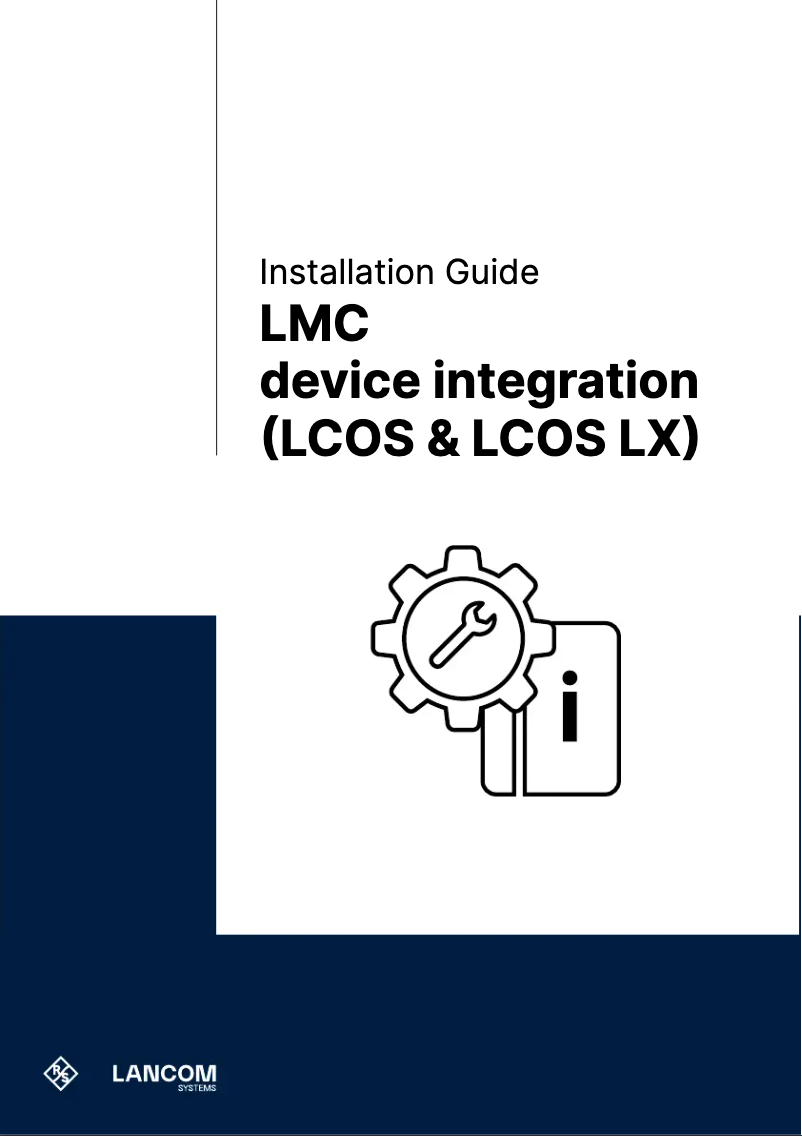Page 1 de la notice Guide d'installation Lancom 1800EF