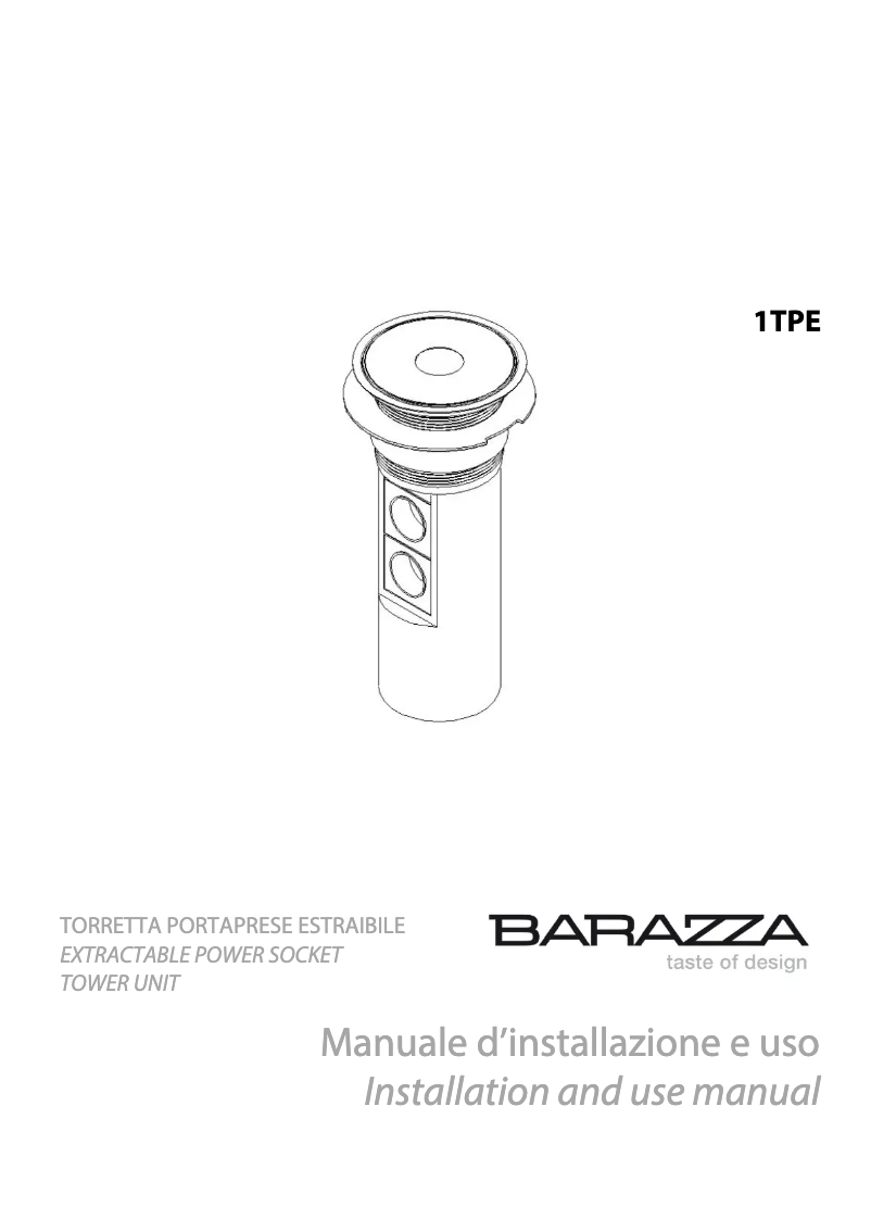 First page image of the manual for 1TPE