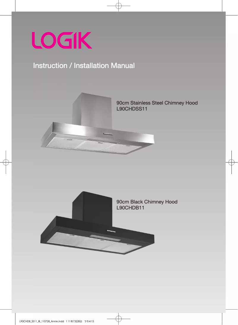 Page 1 of the manual User Manual Logik L90CHDB11
