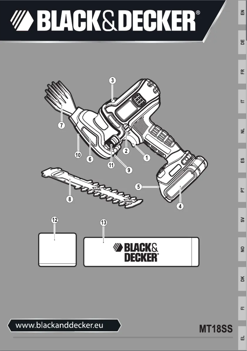 First page image of the manual for MT18SSK