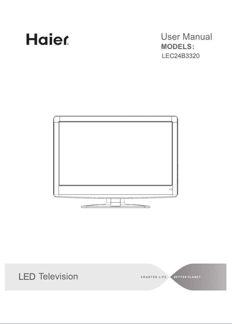 First page image of the manual for LEC24B3320