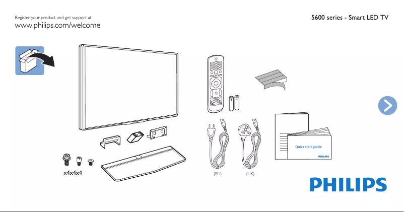 First page image of the manual for 47PFH5609