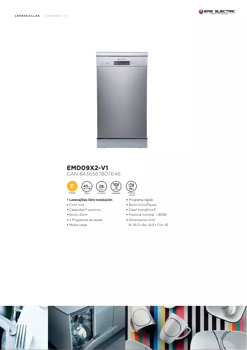 First page image of the manual for EMD09X2-V1