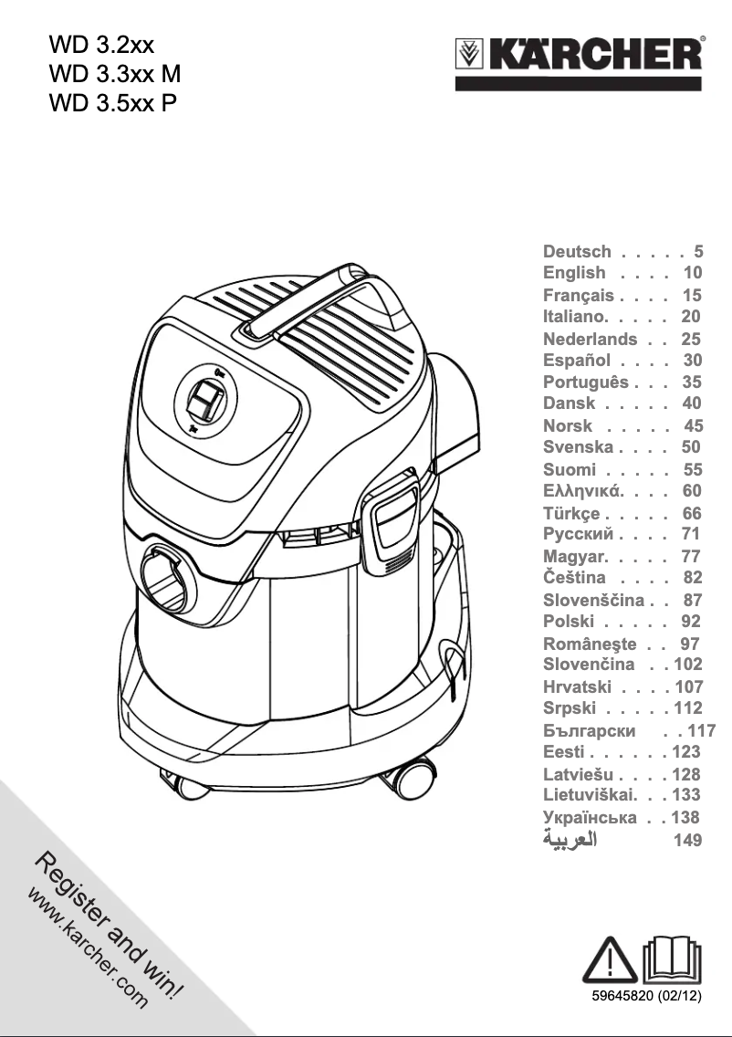 Page 1 de la notice Manuel utilisateur Kärcher WD 3.500 P