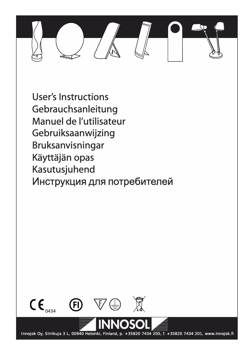 Page 1 of the manual User Manual Innosol Rondo
