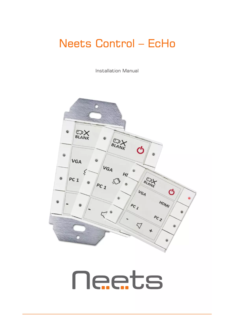 First page image of the manual for Echo