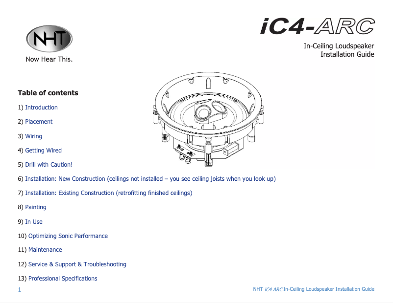 First page image of the manual for iC4-ARC