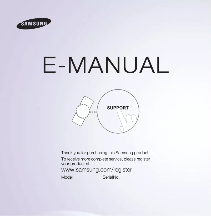 First page image of the manual for UE32EH5300P