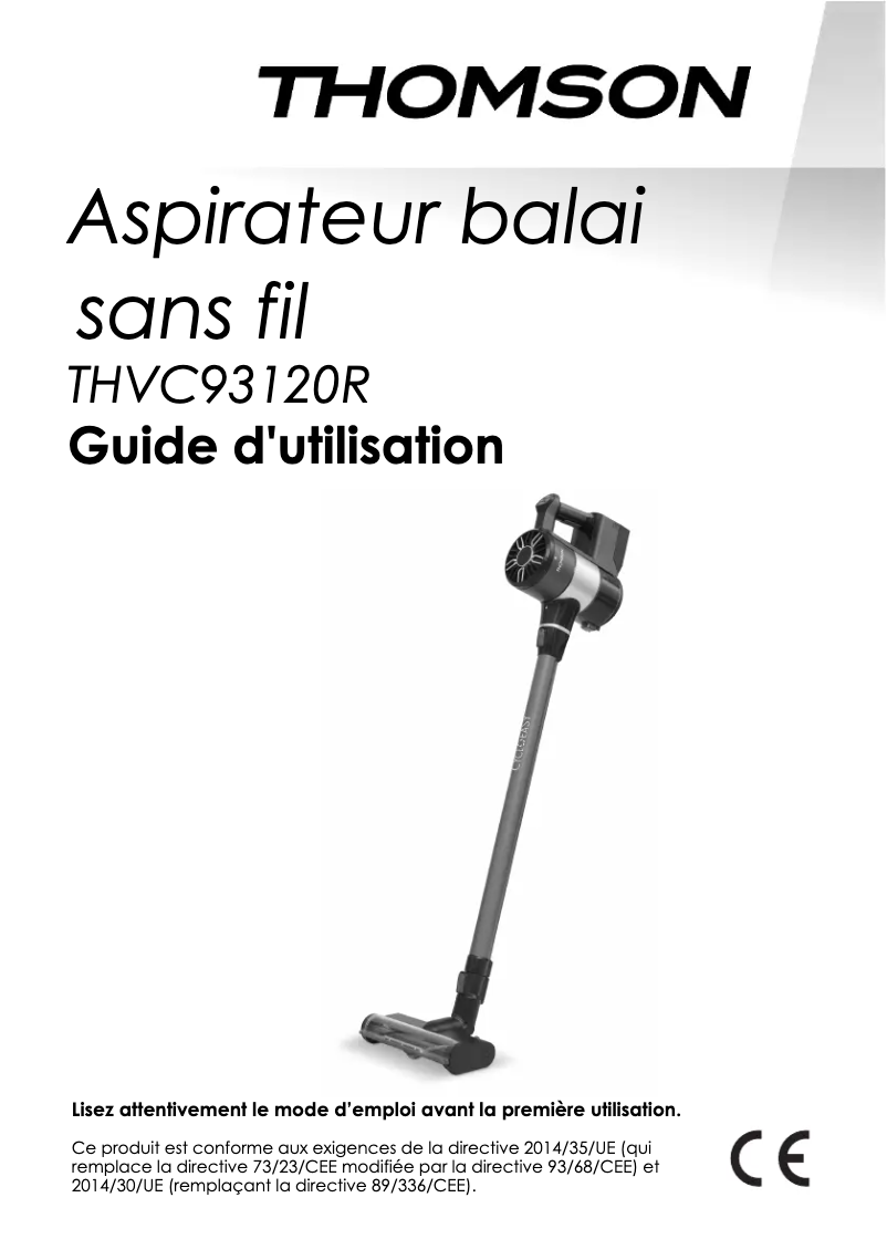 Page 1 of the manual User Manual Thomson THVC93120R