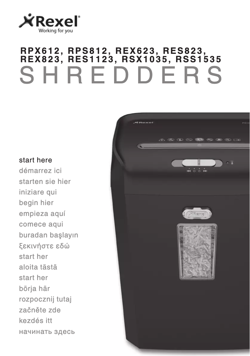 Page 1 of the manual User Manual Rexel Promax RSS1535