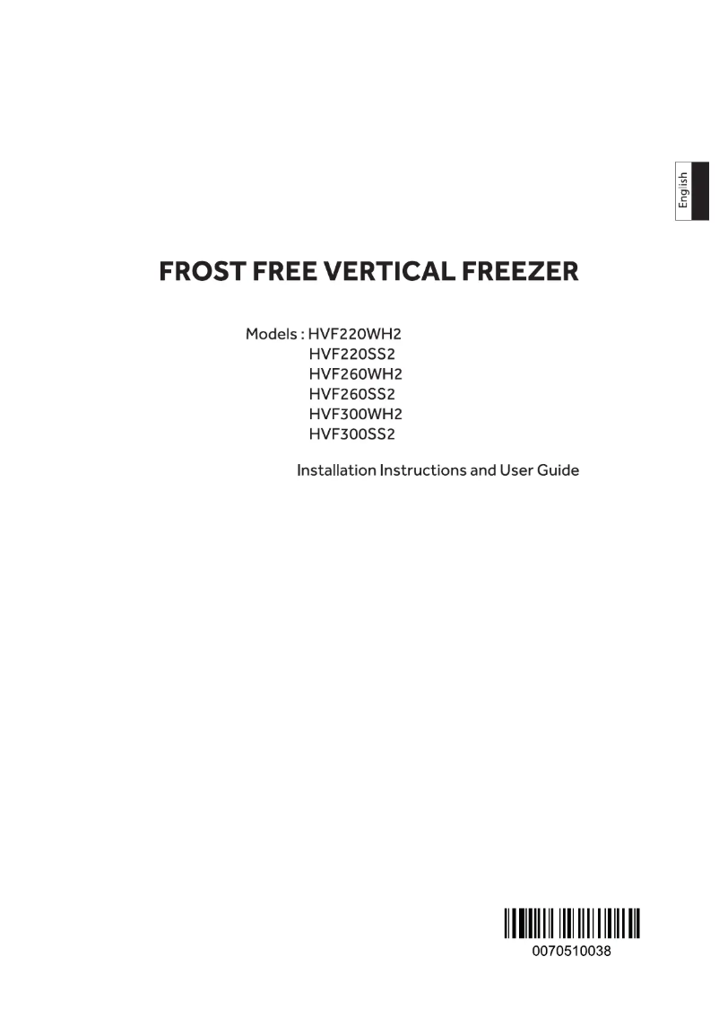 Page 1 of the manual User Manual Haier HVF300SS2