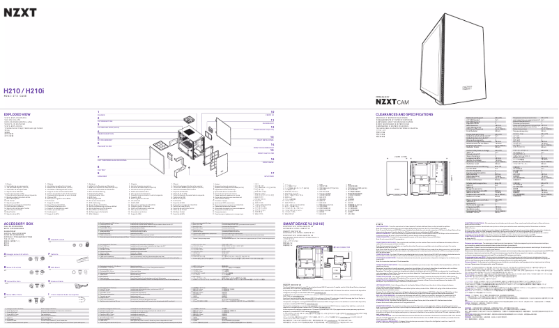 Page 1 of the manual User Manual NZXT H210