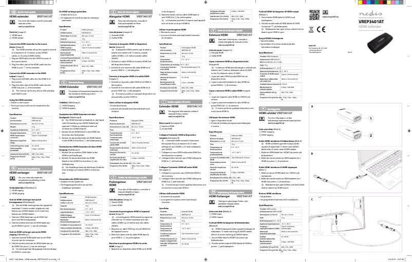 First page image of the manual for VREP3401AT