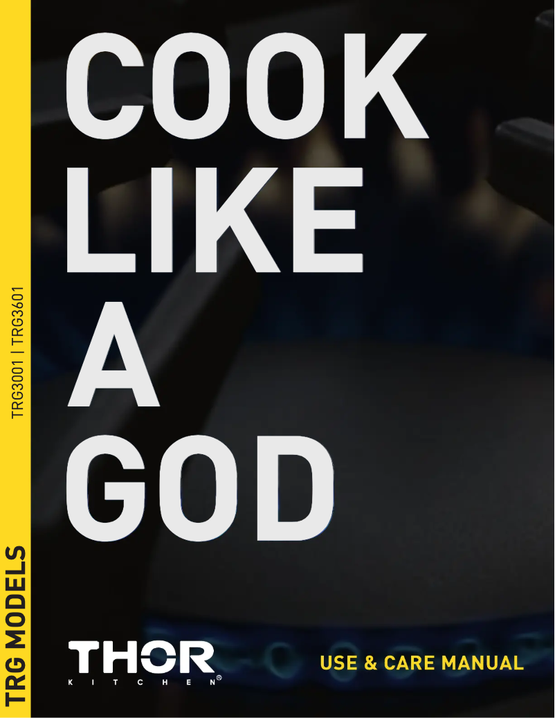 First page image of the manual for TRG3001LP