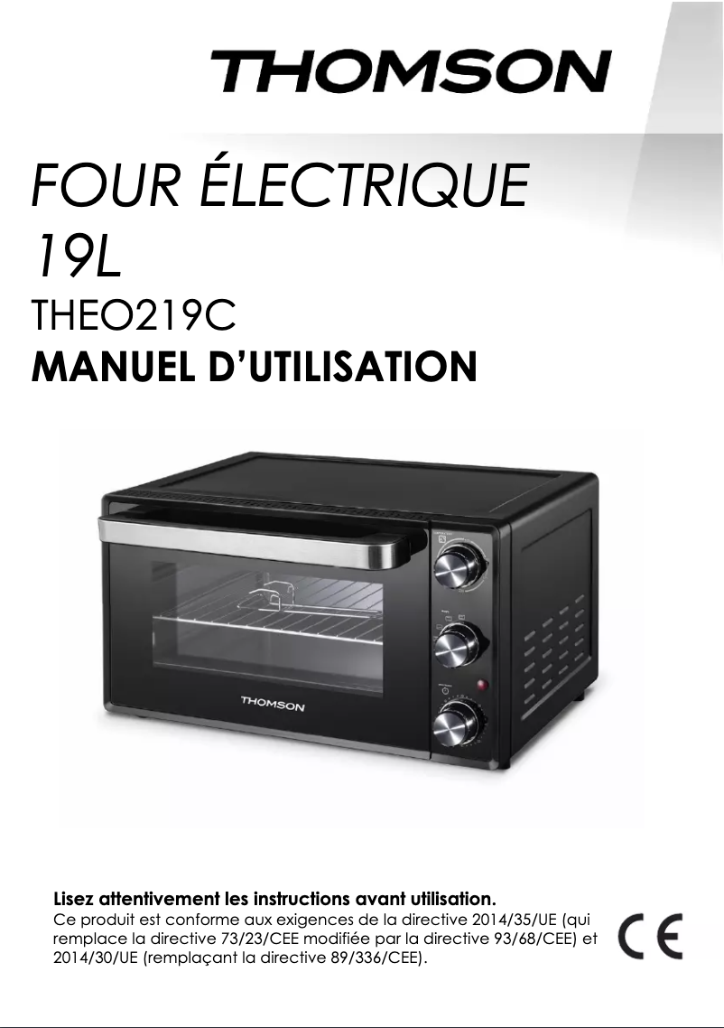 First page image of the manual for THEO219C