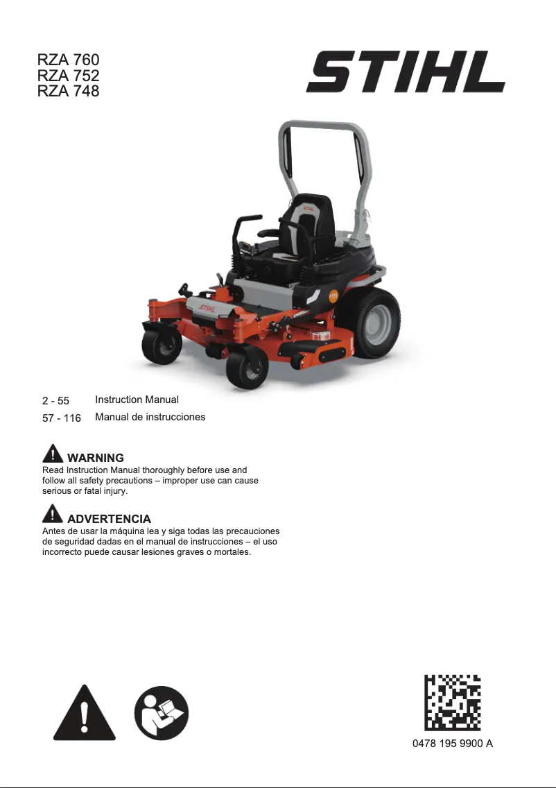 Page 1 of the manual User Manual Stihl RZA 760