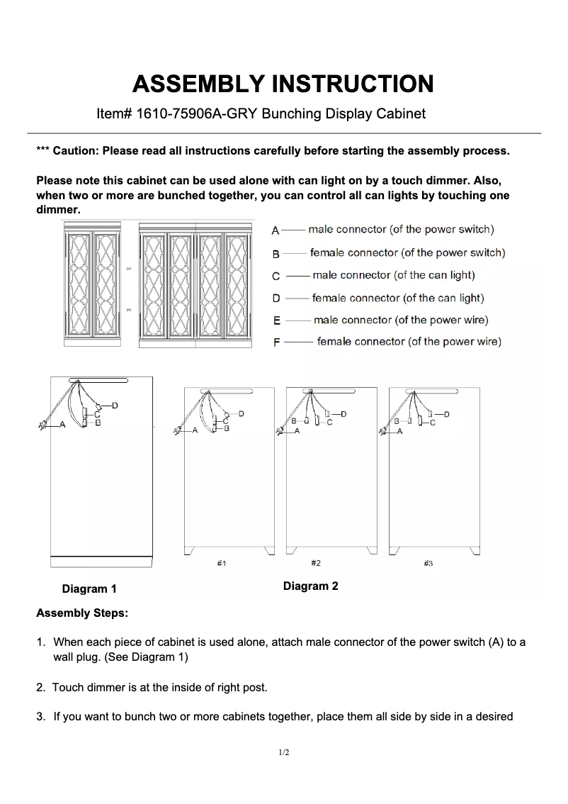 Page 1 of the manual User Manual Hooker 1610-75906-WH