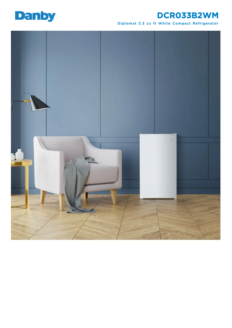 First page image of the manual for DCR033B2WM