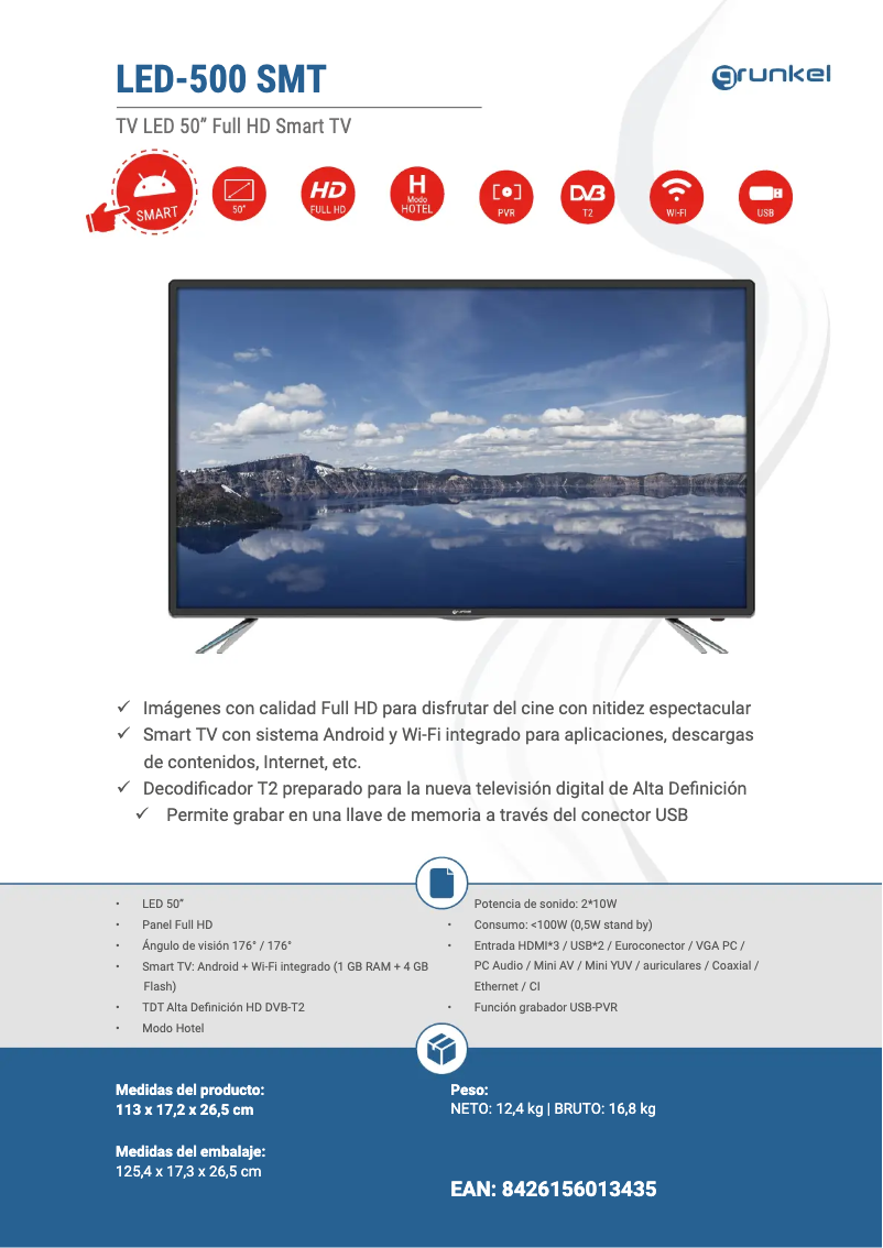 First page image of the manual for LED-500 SMT