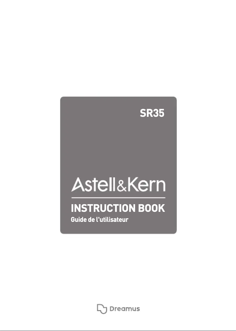 Image de la première page du manuel de l'appareil A&norma SR35