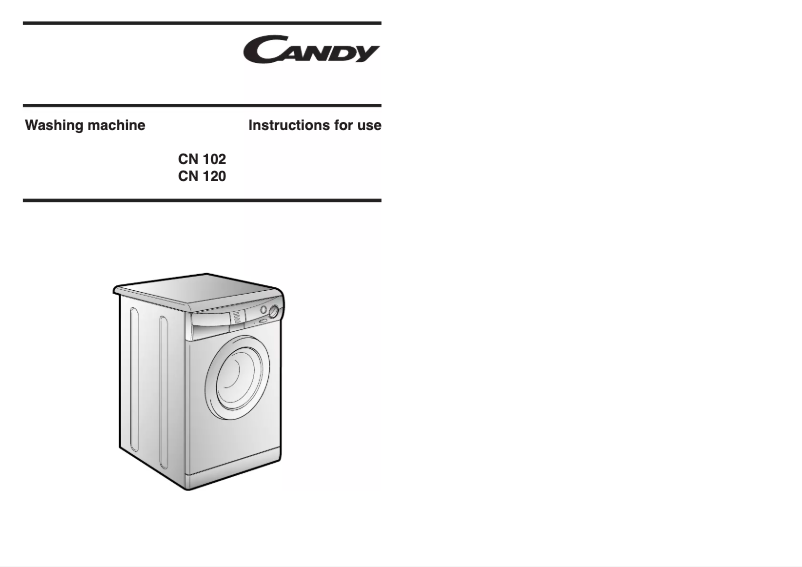 Page 1 of the manual User Manual Candy LB CN 102 T UK