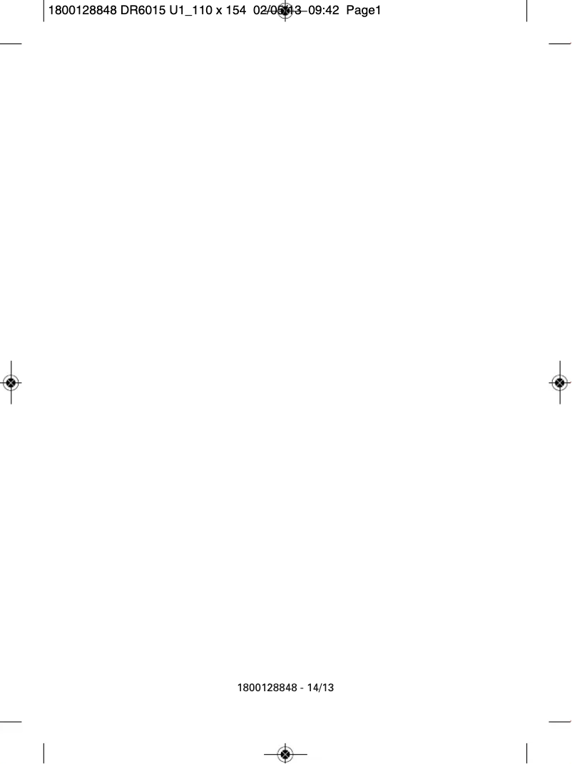 First page image of the manual for Ultra Steam DR6015