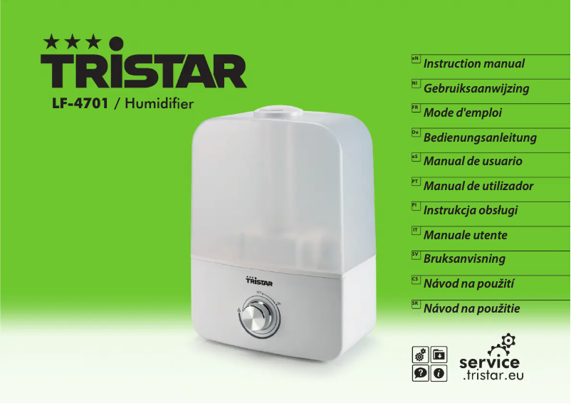 First page image of the manual for LF-4701