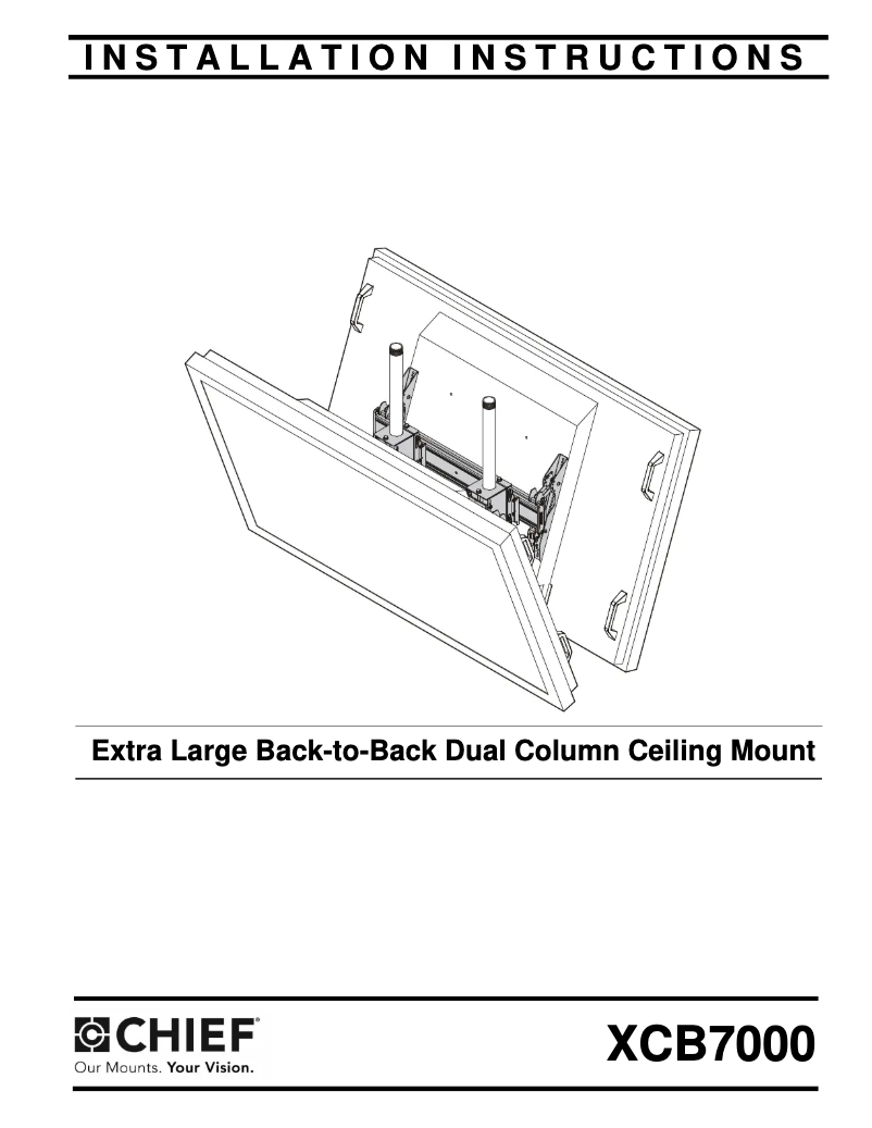 First page image of the manual for XCB7000