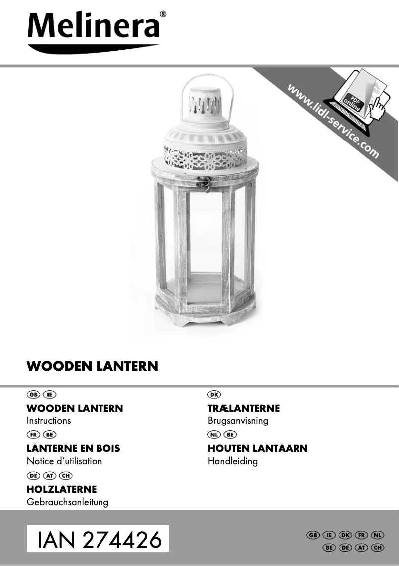 First page image of the manual for IAN 274426