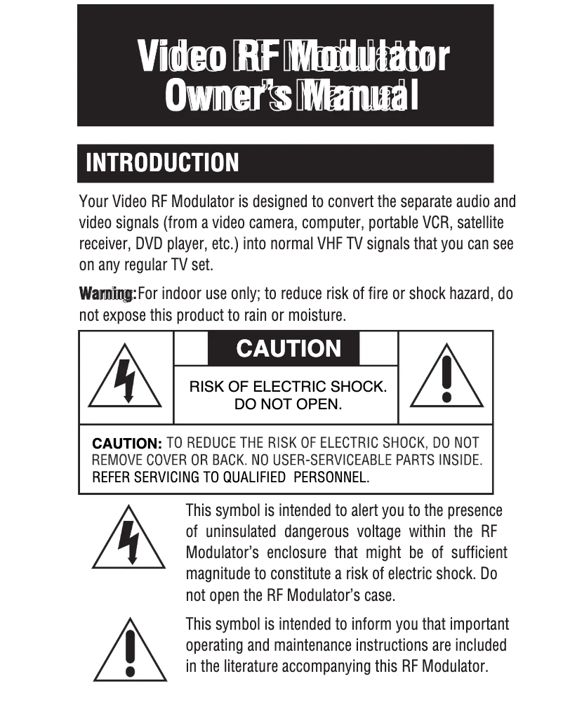 First page image of the manual for SWS2103W