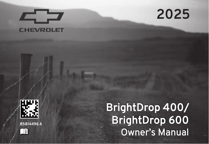First page image of the manual for BrightDrop 600 (2025)