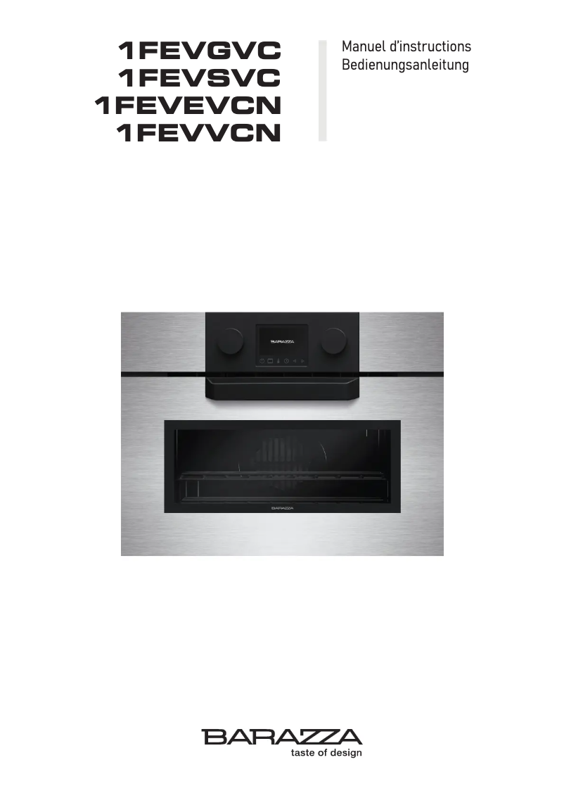 First page image of the manual for 1FEVSVC