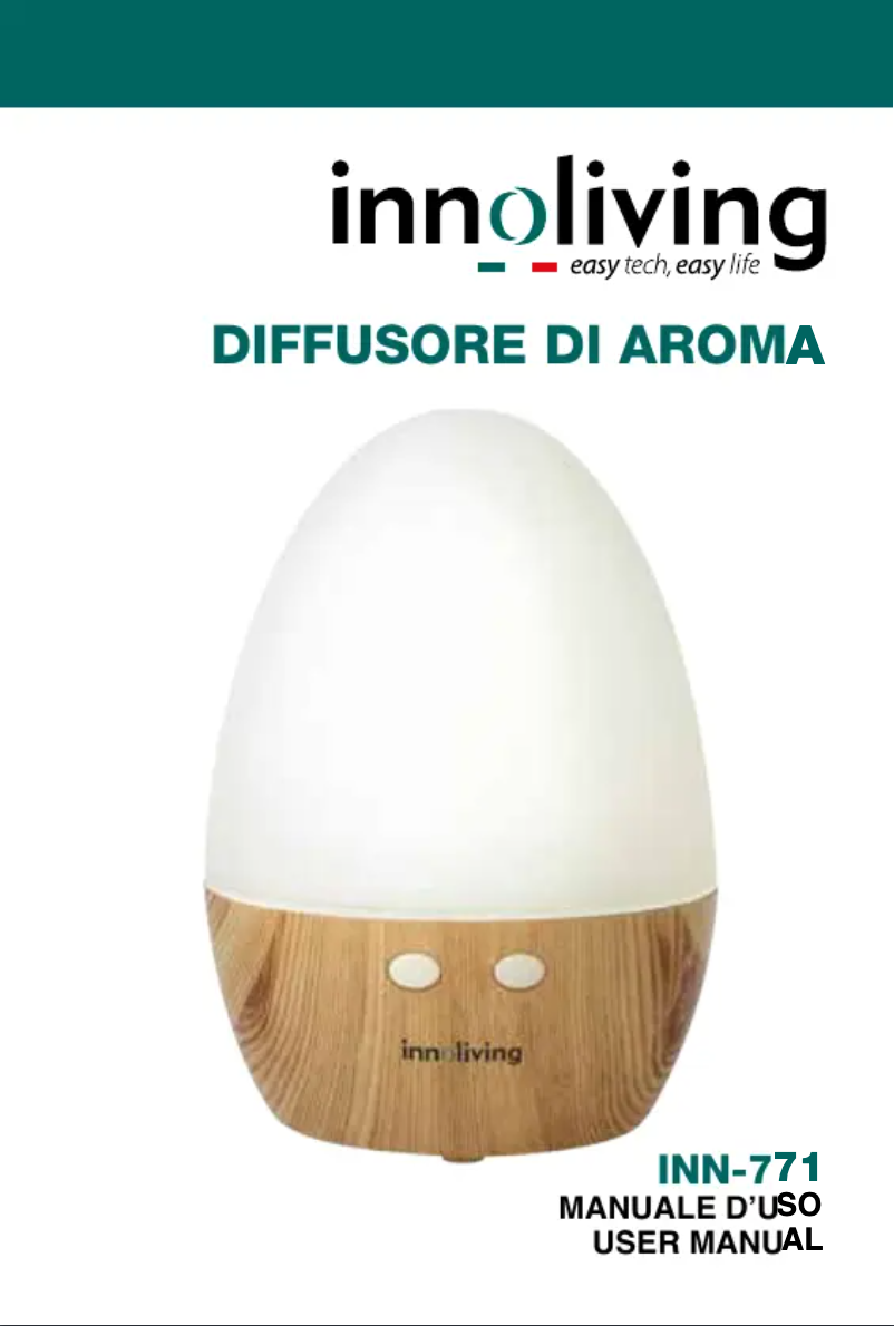 First page image of the manual for INN-771