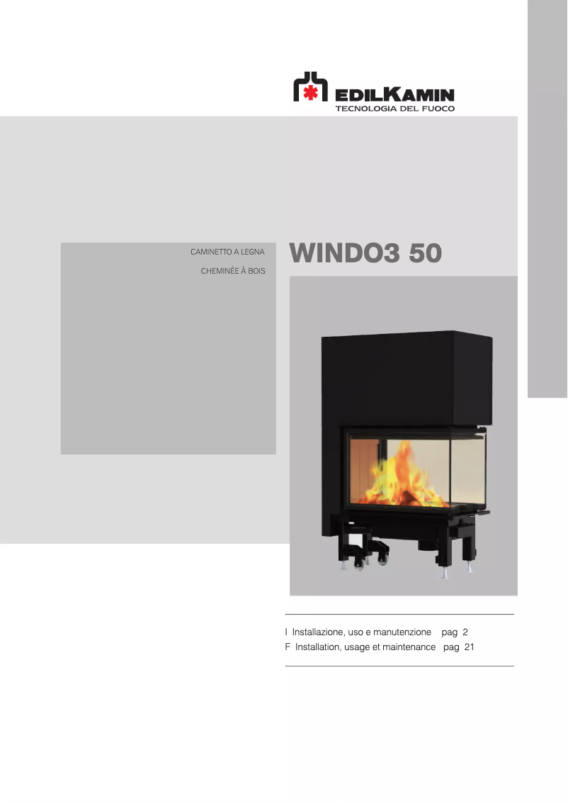 First page image of the manual for WINDO3 50