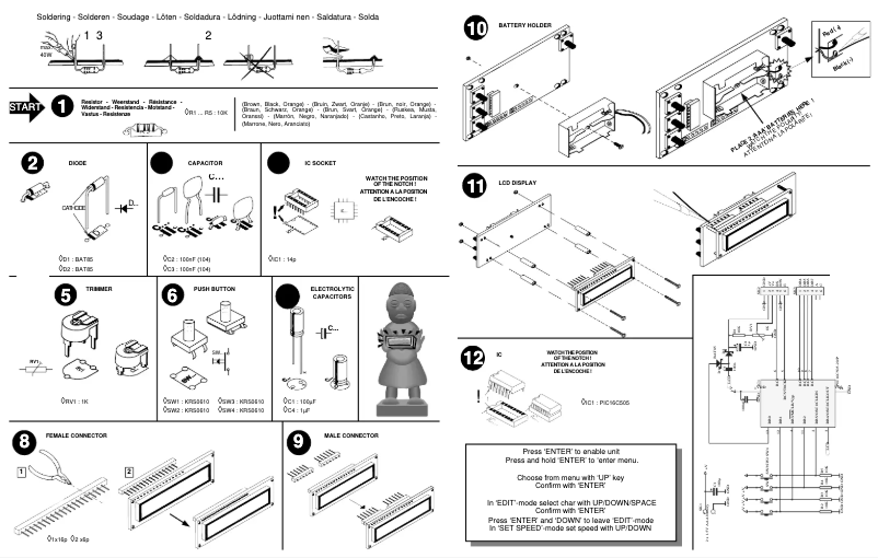 First page image of the manual for MK157