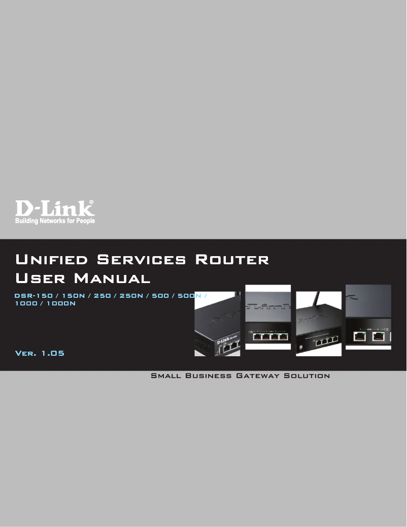 Page 1 of the manual User Manual D-Link DSR-150