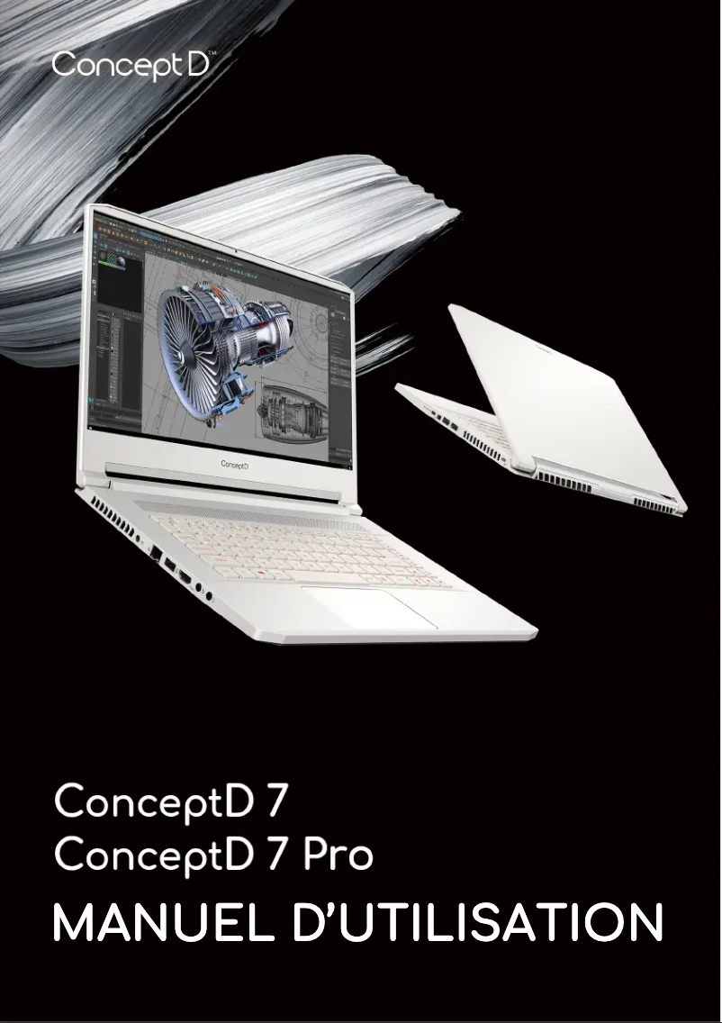 First page image of the manual for ConceptD 7 Pro