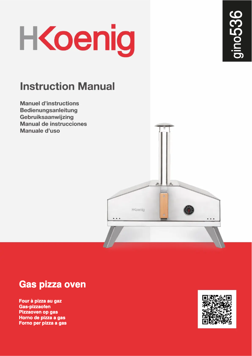 First page image of the manual for GINO536