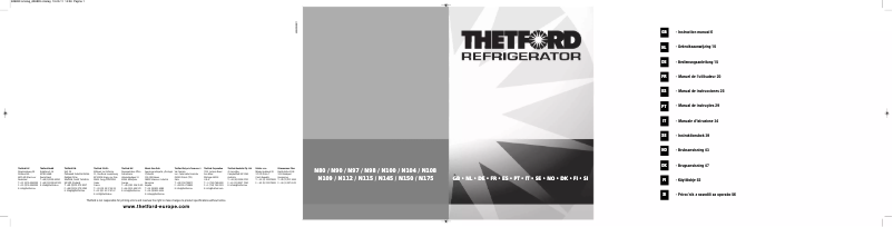 Page 1 of the manual User Manual Thetford N100 Premium LCD