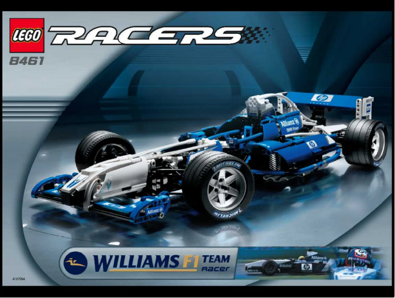 First page image of the manual for Williams F1 Team Racer 8374