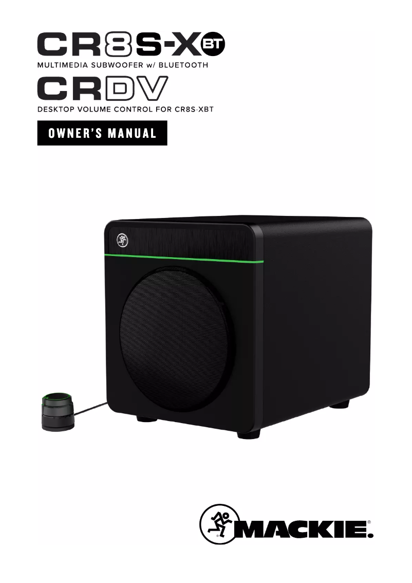 Page 1 of the manual User Manual Mackie CR8S-XBT