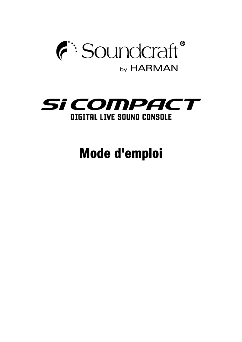 First page image of the manual for Si Compact 24